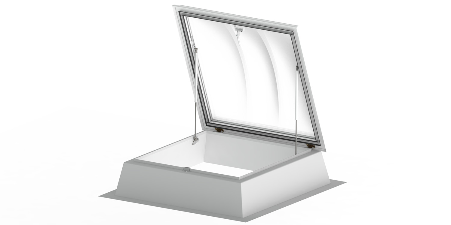 F100 dome Roof Access Hatch in open position