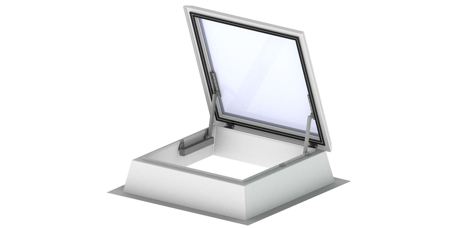 F100 Glass Roof Access Hatch in open position