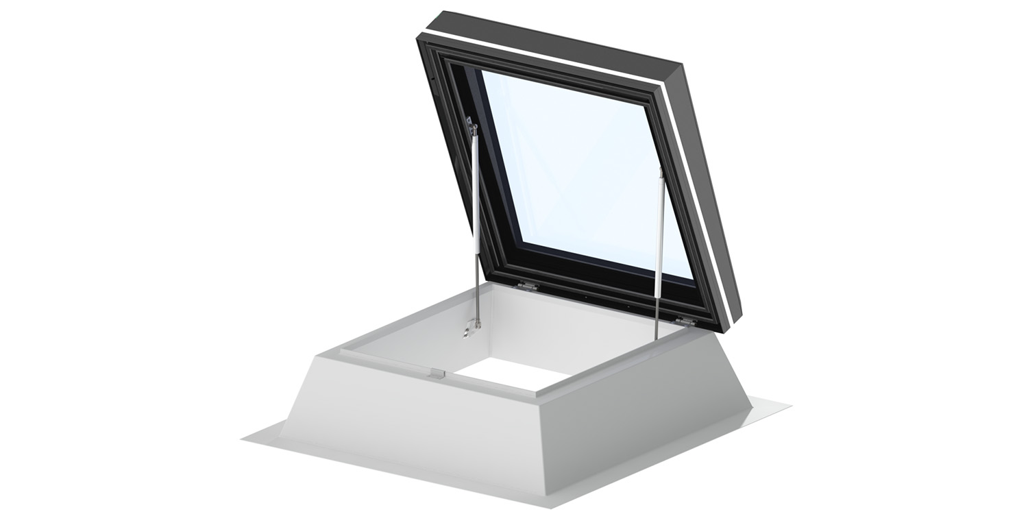 FE Glass Roof Access Hatch in open position